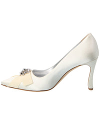 Manolo Blahnik Apius 90 Satin Pump