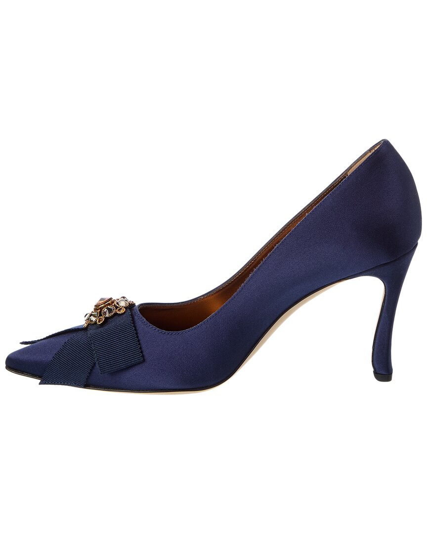 Manolo Blahnik Apius 90 Satin Pump