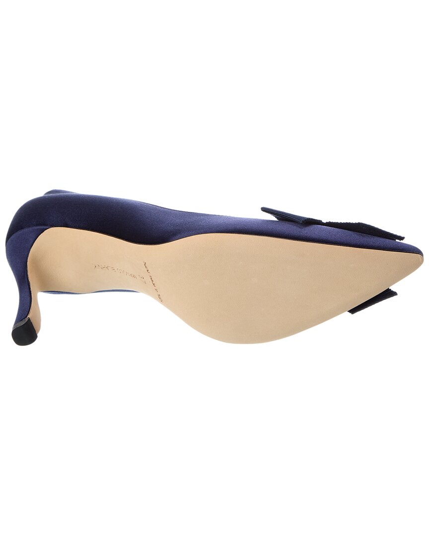 Manolo Blahnik Apius 90 Satin Pump