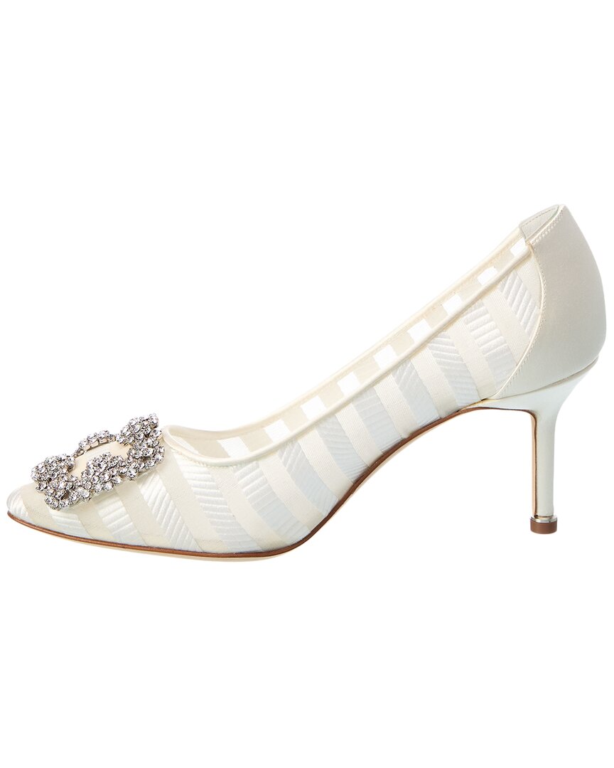 Manolo Blahnik Hangisila 70 Jacquard Pump
