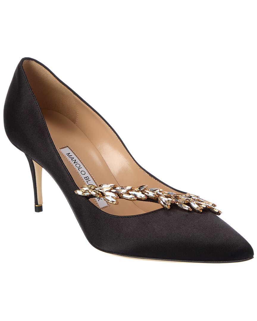 Manolo Blahnik Nadira 70 Satin Pump
