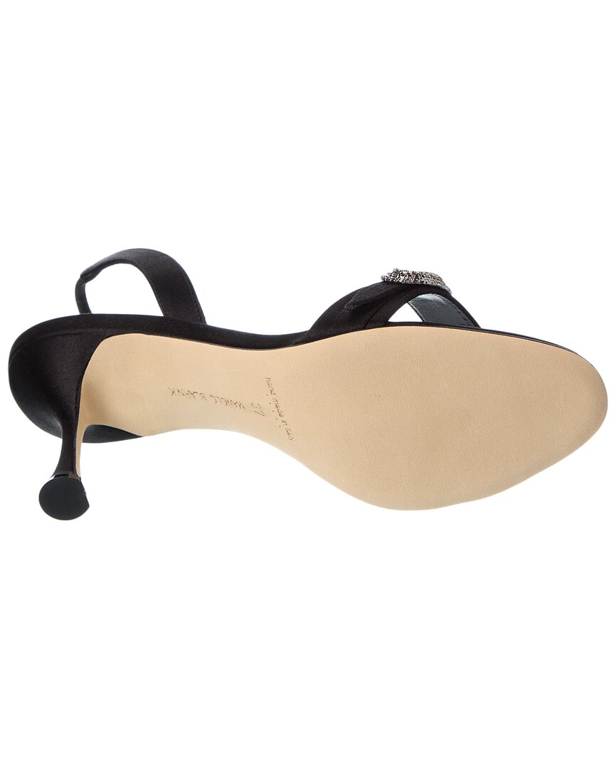 Manolo Blahnik Zutosan 90 Satin Slingback Sandal