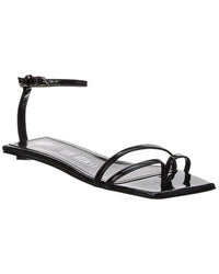 The Attico Isla Leather Sandal Black