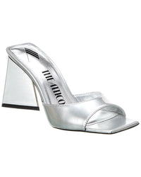 The Attico Mini Devon Mule Silver