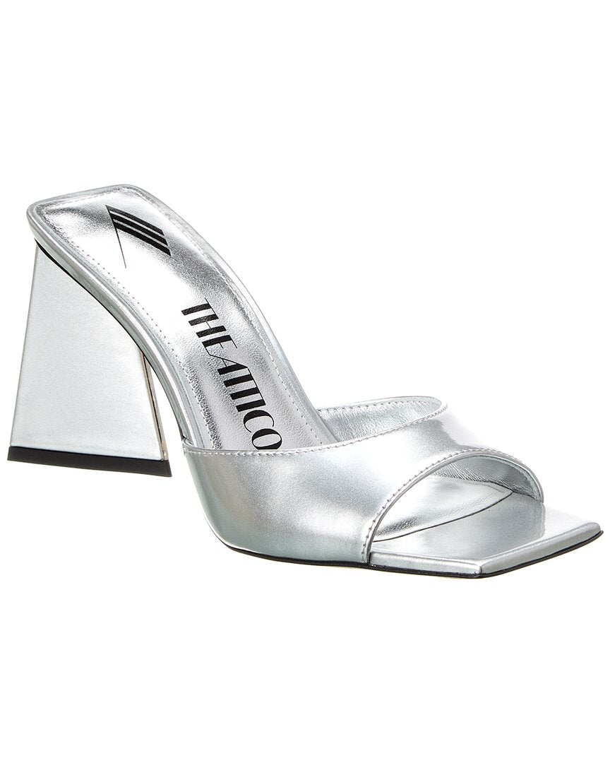 The Attico Mini Devon Mule Silver
