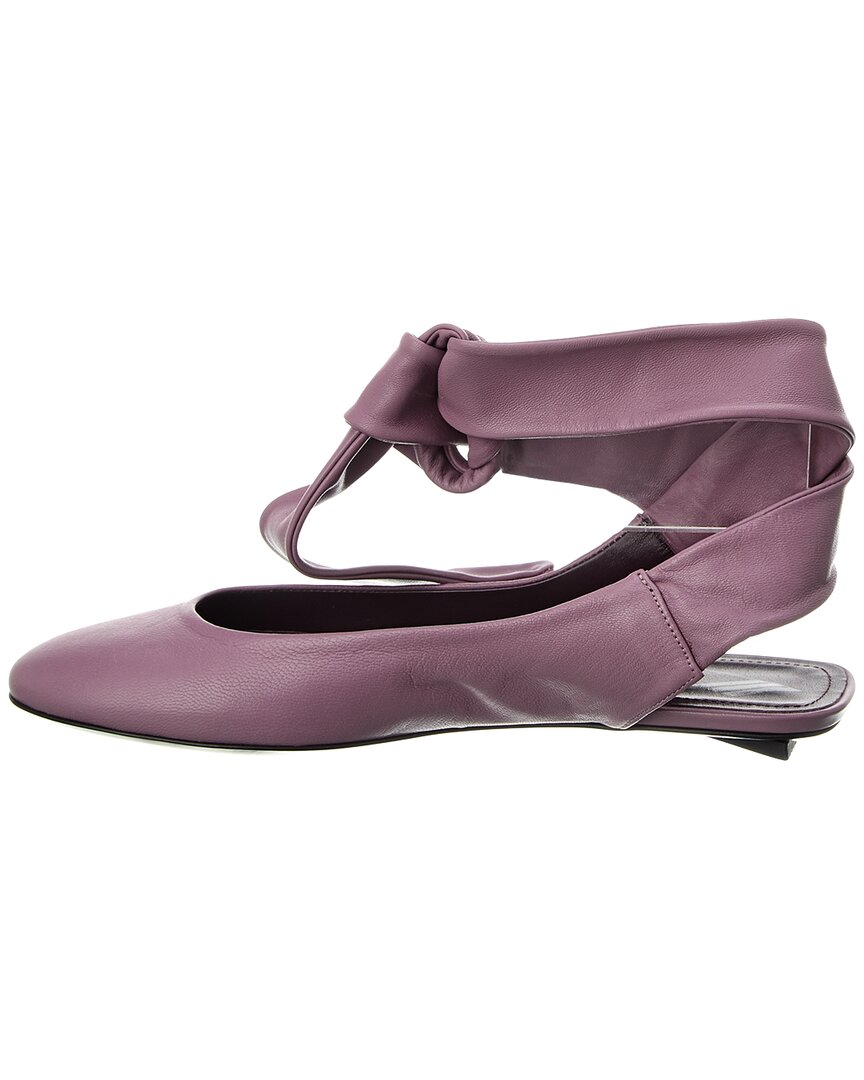 The Attico Cloe Leather Ballet Flat