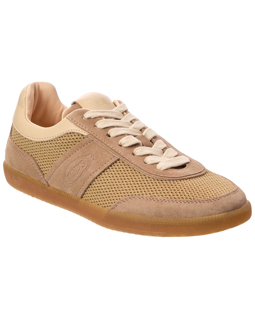 Tod’S Mesh & Suede Sneaker
