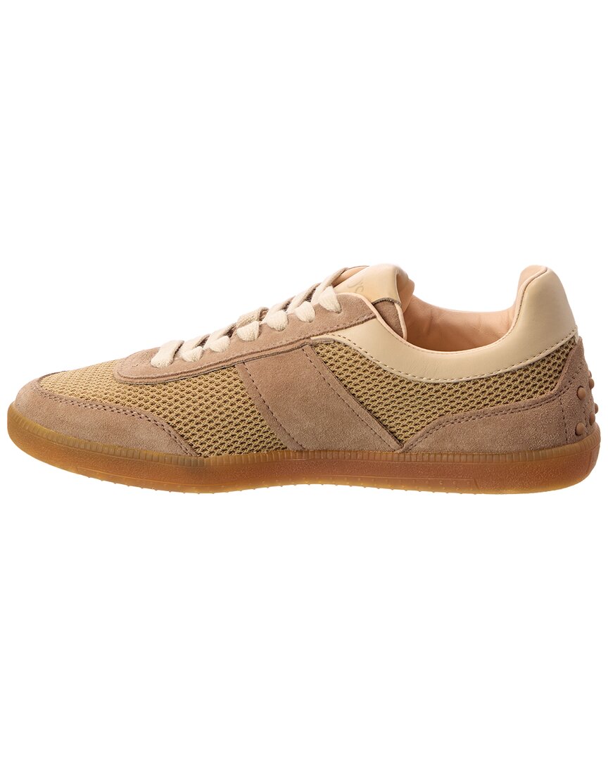 Tod’S Mesh & Suede Sneaker