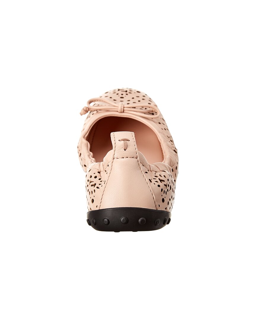 Tod’S Gommino Studded Leather Ballerina Flat