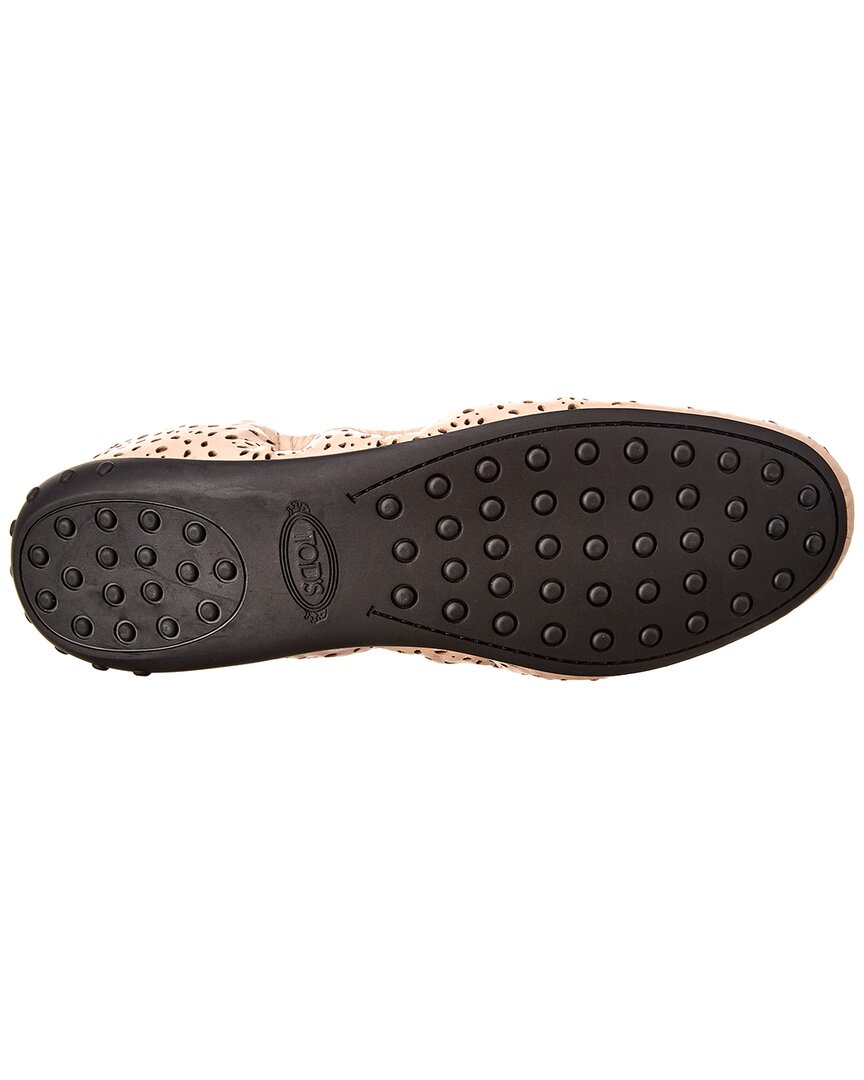 Tod’S Gommino Studded Leather Ballerina Flat