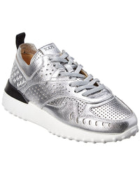 Tod’S Perforated Leather Lace-Up Sneaker