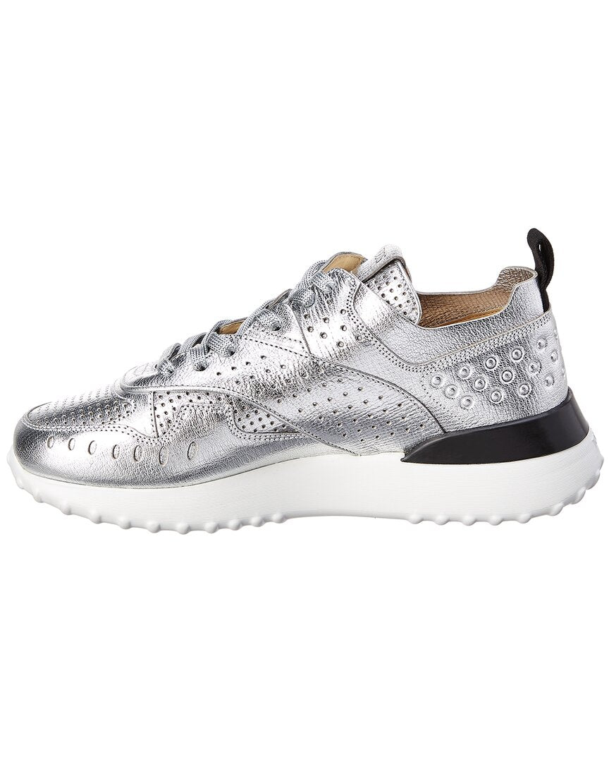 Tod’S Perforated Leather Lace-Up Sneaker