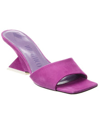 The Attico Cheope Suede Mule Purple