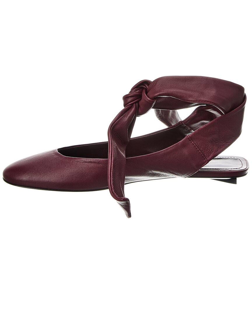The Attico Cloe Leather Ballet Flat