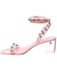 Valentino Rockstud 60 Vinyl & Leather Sandal