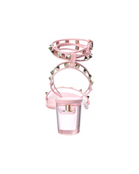 Valentino Rockstud 60 Vinyl & Leather Sandal