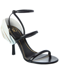 Valentino Roserouche 100 Leather Sandal