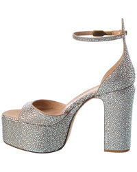 Valentino Vlogo Suede Platform Sandal