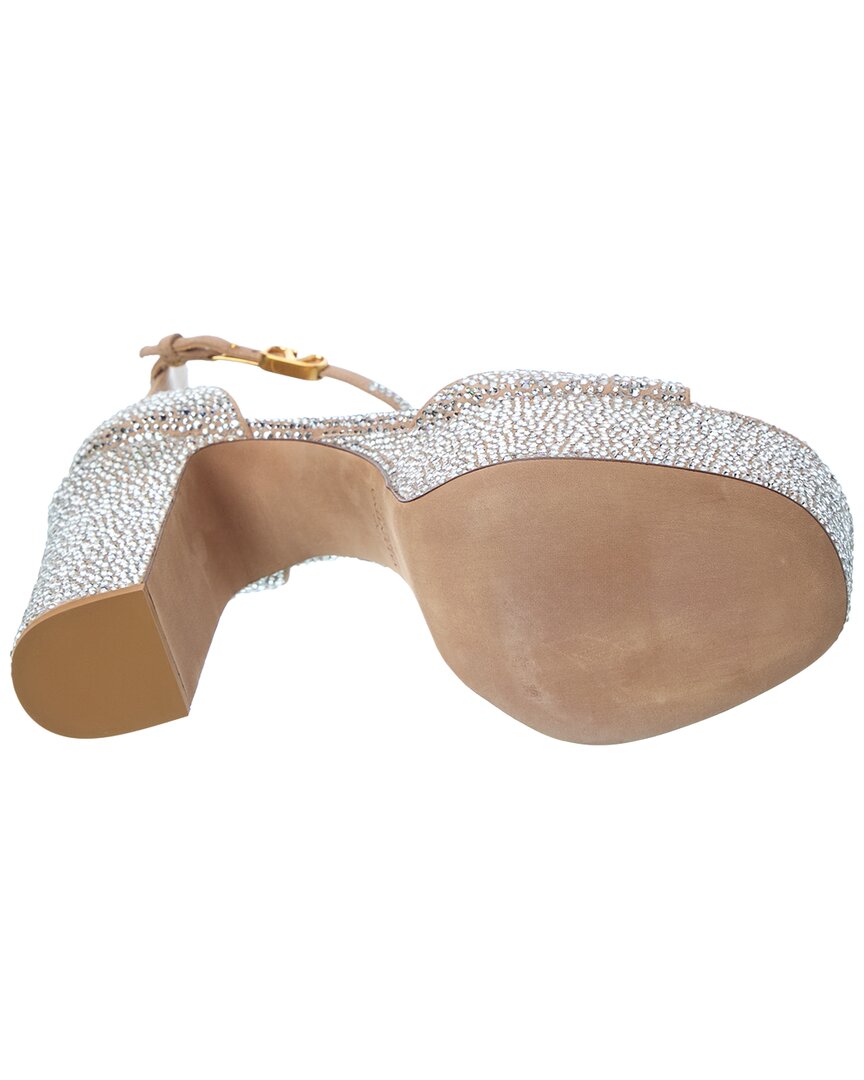 Valentino Vlogo Suede Platform Sandal
