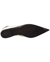 Dolce & Gabbana Dg Logo Leather Slingback Flat