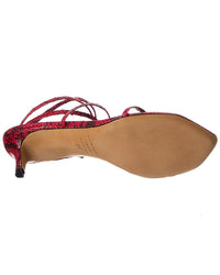 Isabel Marant Snake-Embossed Leather Sandal