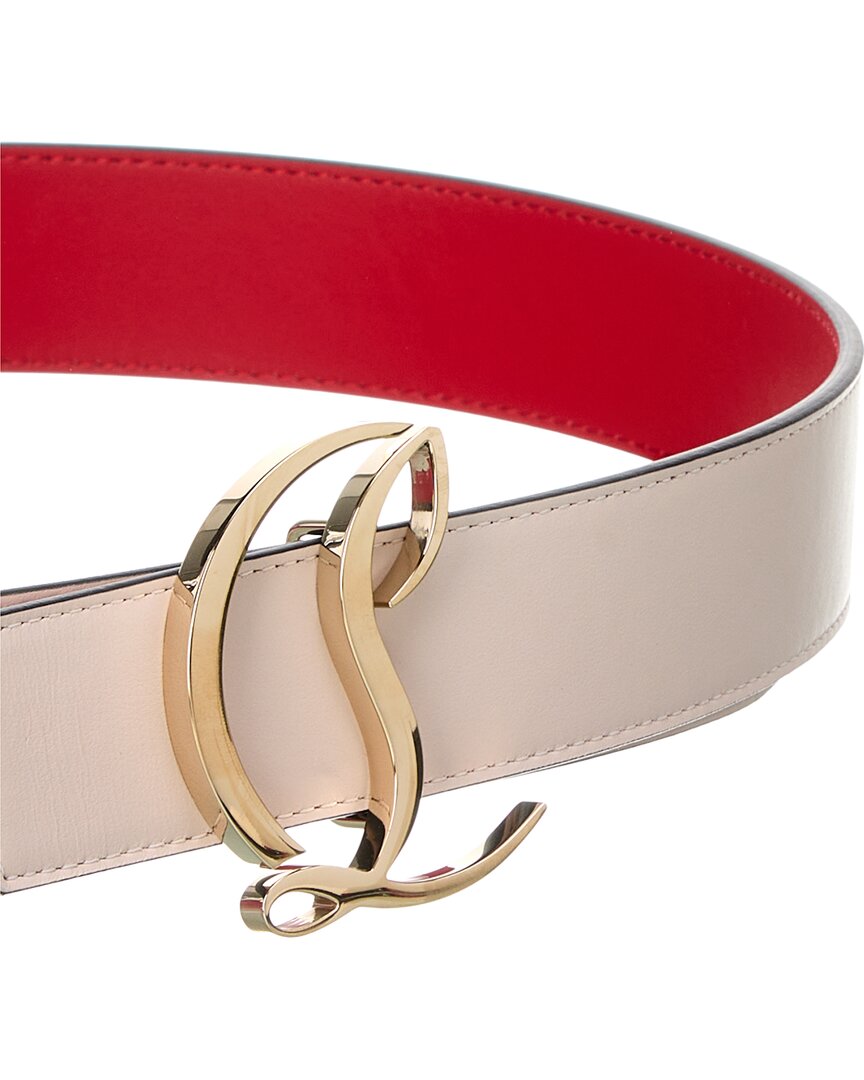 Christian Louboutin Cl Logo Leather Belt