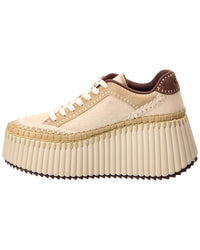 Chloé Chloé Nama Haircalf & Suede Platform Sneaker