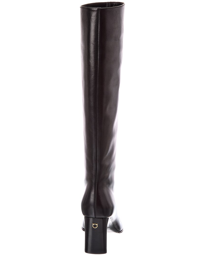 Ferragamo Cimelina Knee-High Leather Boot