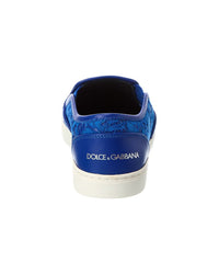 Dolce & Gabbana Lace & Leather Slip-On Sneaker