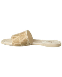 Valentino Vlogo Canvas & Leather Sandal