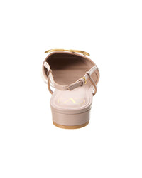 Valentino Vlogo Leather Slingback Flat