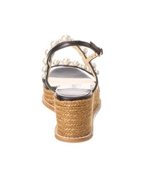 Jimmy Choo Jimmy Choo Amatuus 60 Leather Wedge Sandal