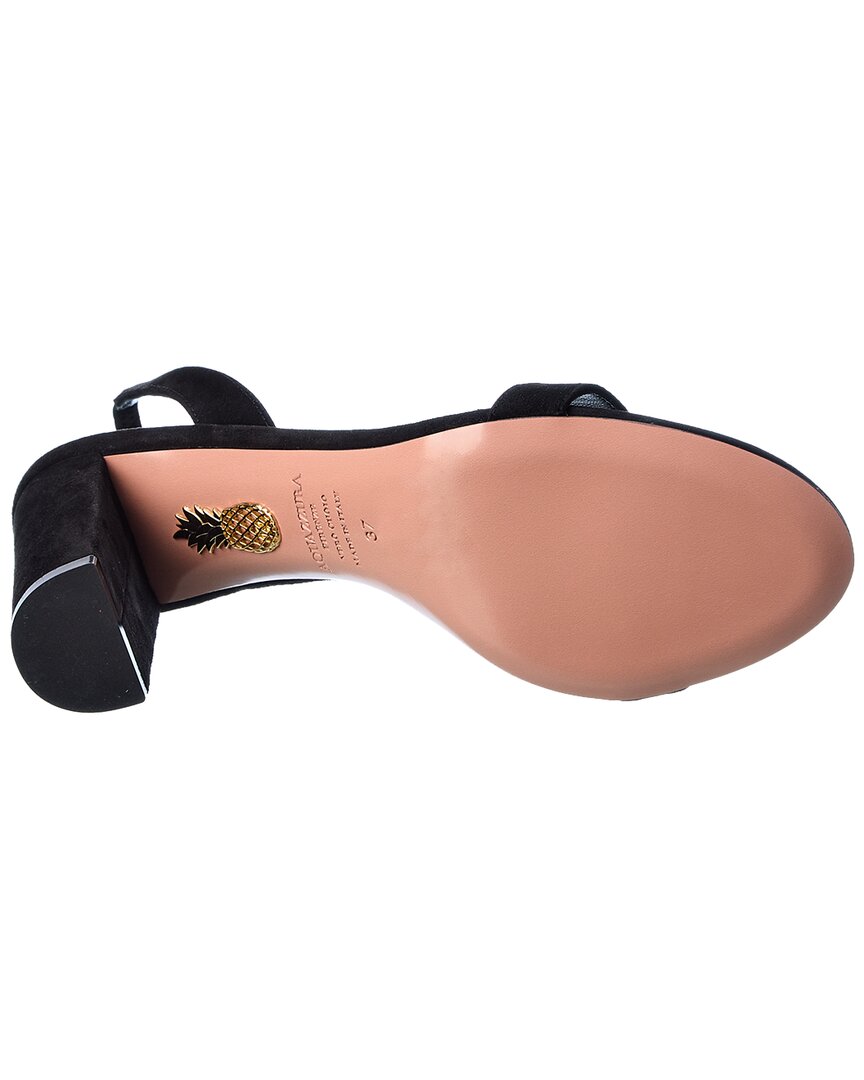 Aquazzura So Nude 85 Suede Slingback Sandal