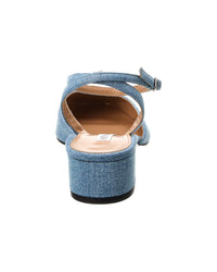 Aquazzura French Flirt 35 Denim & Leather Pump