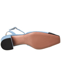 Aquazzura French Flirt 35 Denim & Leather Pump