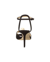 Jimmy Choo Jimmy Choo Sacora 85 Suede Sandal, 40, Black