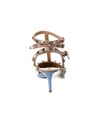 Valentino Rockstud Caged 65 Patent Ankle Strap Pump