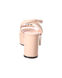 Gucci Gucci Gg Logo Leather Sandal