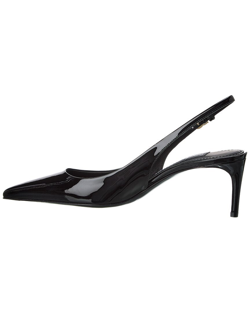 Dolce & Gabbana Dg Logo Leather Slingback Pump