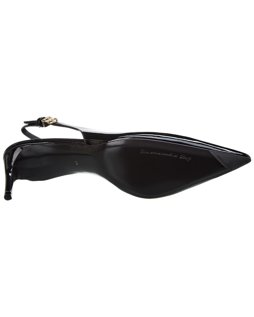 Dolce & Gabbana Dg Logo Leather Slingback Pump