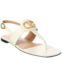 Valentino Vlogo Signature Leather Sandal
