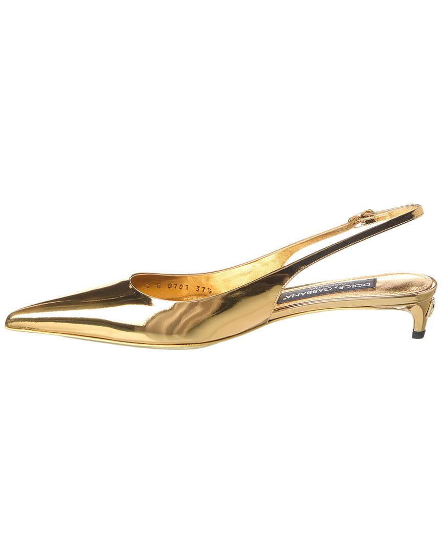Dolce & Gabbana Leather Slingback Pump
