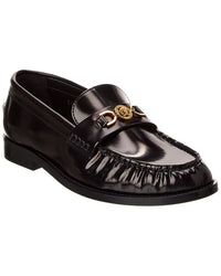 Versace Leather Loafer Black