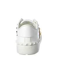 Valentino Rockstud Untitled Leather & Suede Sneaker