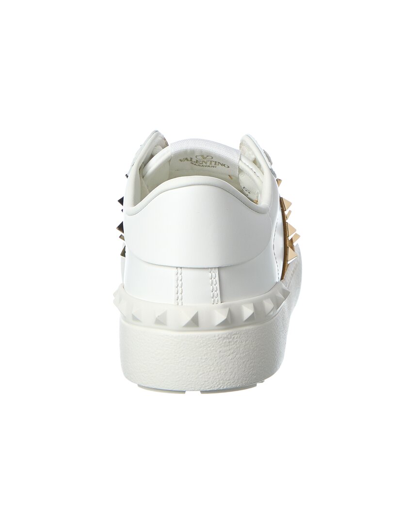Valentino Rockstud Untitled Leather & Suede Sneaker