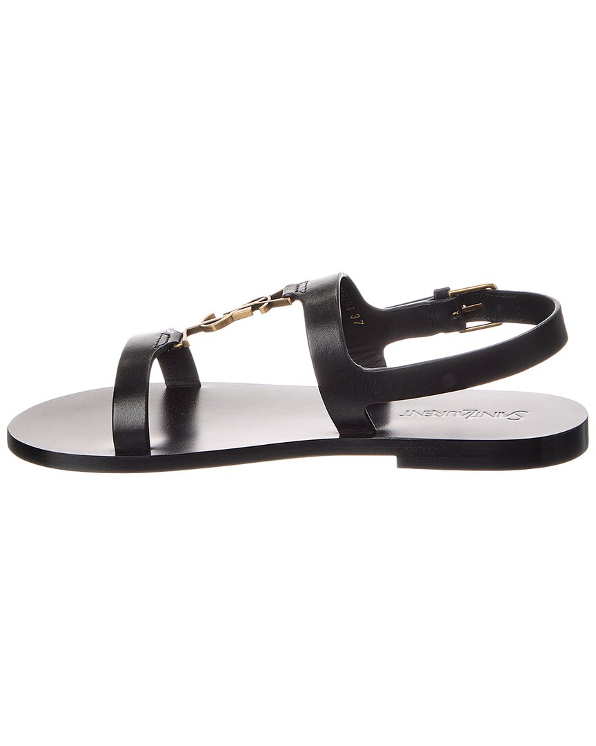 Saint Laurent Saint Laurent Cassandre Leather Sandal