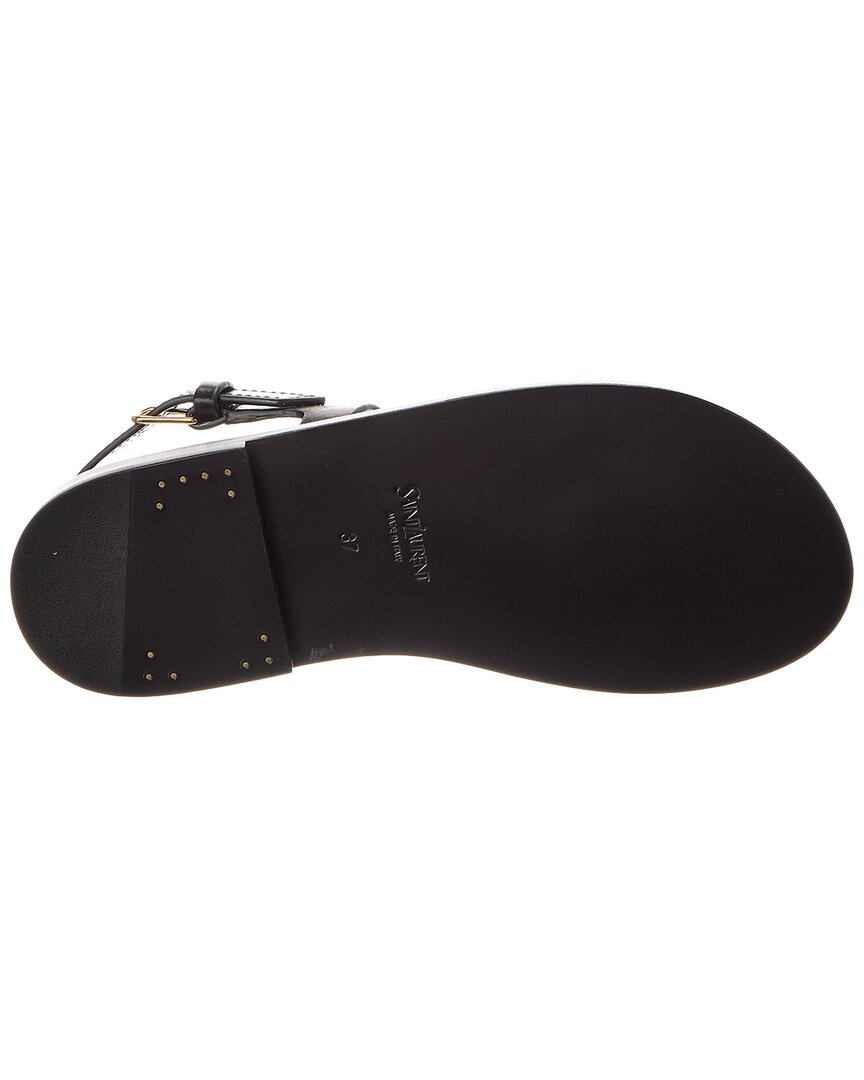 Saint Laurent Saint Laurent Cassandre Leather Sandal