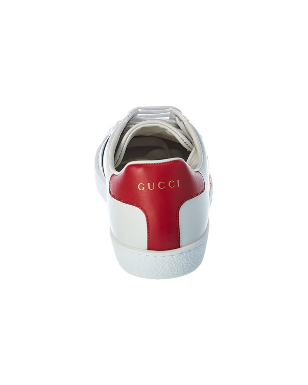 Gucci Ace Cat Leather Sneaker