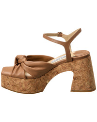 Jimmy Choo Jimmy Choo Heloise 95 Leather Wedge Sandal