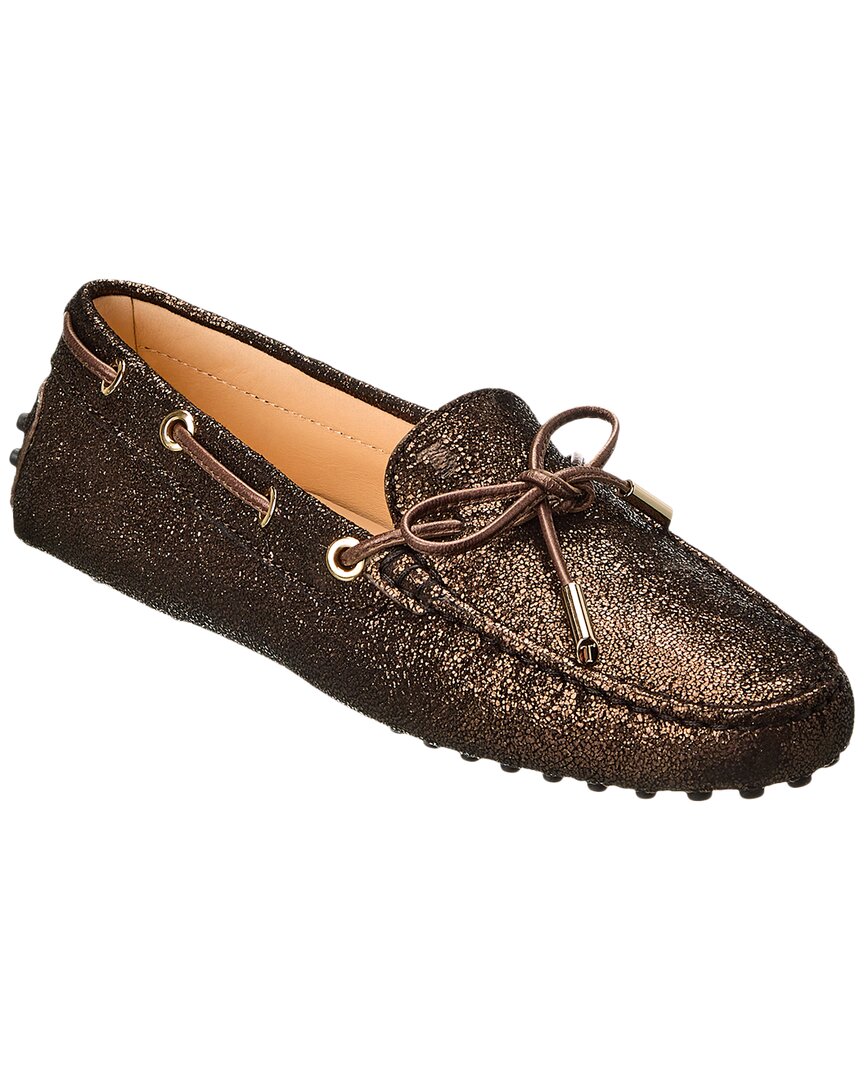 Tod’S Heaven Leather Loafer 36 Gold